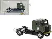 1950 Kenworth Bullnose Truck Tractor Olive Drab ""United States Air Force"" 1/87 (HO) Scale Model Car by Brekina