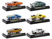 ""Auto-Thentics"" 6 piece Set Release 94 IN DISPLAY CASES Limited Edition 1/64 Diecast Model Cars by M2 Machines