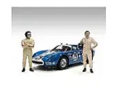 ""Racing Legends"" 60s Set of 2 Diecast Figures for 1/43 Scale Models by American Diorama