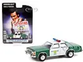 1983 Ford LTD Crown Victoria Green and White ""Miami-Dade Police Department"" ""Ace Ventura Pet Detective"" (1994) Movie ""Hollywood Series"" Release 33 1/