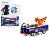 1969 Volkswagen Double Cab Pickup Tow Truck Blue and White ""Union 76 Minute Man Service"" ""Club Vee V-Dub"" Series 15 1/64 Diecast Model Car by Greenli