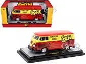 1960 Volkswagen Delivery Van Red and Yellow ""Corn Nuts BBQ"" Limited Edition to 6250 pieces Worldwide 1/24 Diecast Model Car by M2 Machines