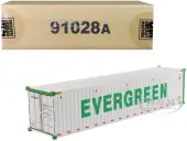 40 Refrigerated Sea Container ""EverGreen"" White ""Transport Series"" 1/50 Model by Diecast Masters