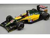 Lotus 107 12 Johnny Herbert Formula One F1 ""Belgian GP"" (1992) Limited Edition to 90 pieces Worldwide ""Mythos Series"" 1/18 Model Car by Tecnomodel
