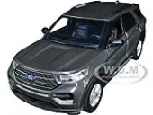 2022 Ford Explorer XLT Gray Metallic ""Timeless Legends"" Series 1/24 Diecast Model Car by Motormax
