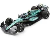 Aston Martin AMR24 14 Fernando Alonso ""Aramco"" Formula One F1 ""Saudi Arabian GP"" (2024) with Acrylic Display Case 1/18 Model Car by Spark