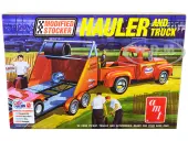 Skill 2 Model 1953 Ford Pickup Truck with ""Modified Stocker"" Hauler ""Gulf Oil"" 1/25 Scale Model by AMT