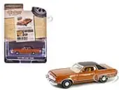 1973 Ford Gran Torino Copper Metallic with Black Vinyl Top ""Vintage Ad Cars"" Series 10 1/64 Diecast Model Car by Greenlight