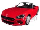 Fiat 124 Spider Coupe Red 1/24 Diecast Model Car by Bburago