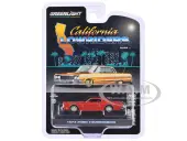 1973 Ford Thunderbird Red Custom with Graphics ""California Lowriders"" Series 6 1/64 Diecast Model Car by Greenlight