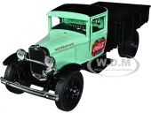 1931 Ford Model AA Pickup Truck Light Green and Black ""Pause. Refresh. Drink Coca-Cola"" 1/24 Diecast Model Car by Motor City Classics