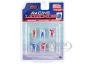 ""Racing Legends 2"" 6 piece Diecast Set (6 Driver Figures) Limited Edition to 4800 pieces Worldwide 1/64 Scale Models by American Diorama