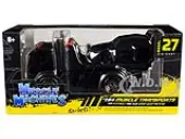 JDM Flatbed Truck Matt Black and 1986 Audi Sport Quattro S1 E2 Matt Black ""Muscle Transports"" Series 1/64 Diecast Models by Muscle Machines