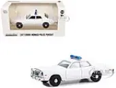 1977-78 Dodge Monaco Police Pursuit White with Light Bar ""Hot Pursuit - Hobby Exclusive"" Series 1/64 Diecast Model Car by Greenlight