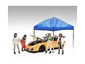 ""Hip Hop Girls"" 4 Piece Figure Set for 1/24 Scale Models by American Diorama