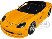2006 Chevrolet Corvette Yellow with Black Top ""Mickey Thompson"" ""Bigtime Muscle"" Series 1/24 Diecast Model Car by Jada
