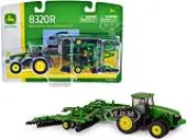 John Deere 8320R Tractor and John Deere 637 Disc Harrow with Folding Wings 1/64 Diecast Models by ERTL TOMY