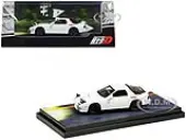 Mazda RX-7 (FC3S) RHD (Right Hand Drive) White ""RedSuns"" with Ryosuke Takahashi Driver Figure ""Initial D"" (1995-2013) Manga 1/64 Diecast Model Car by