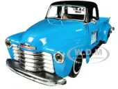 1950 Chevrolet 3100 Pickup Truck Blue with Black Top ""Madero Sano Surf Club"" ""Outlaws"" 1/25 Diecast Model Car by Maisto
