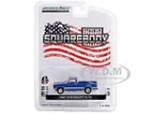 1987 Chevrolet C-10 Pickup Truck Blue ""Squarebody USA"" Limited Edition to 3024 pieces Worldwide 1/64 Diecast Model Car by Greenlight
