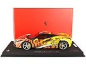 Ferrari 488 GTB ""IPE Exhaust"" Giallo Modena Yellow with Tiger Graphics with DISPLAY CASE Limited Edition to 100 pieces Worldwide 1/18 Model Car by BB