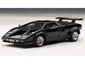 Lamborghini Countach 5000S Black 1/43 Diecast Model Car by Autoart