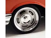 Chevy Rally Wheels and Tires Set of 4 pieces from ""1957 Chevrolet 150 Custom Cruiser"" for 1/18 Scale Models by ACME