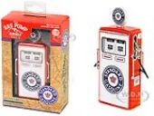 1954 Tokheim 350 Twin Gas Pump ""Standard Gasoline"" White and Red ""Vintage Gas Pumps"" Series 15 1/18 Diecast Replica by Greenlight