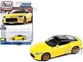 2023 Nissan Z Ikazuchi Yellow with Super Black Top ""Import Legends"" Limited Edition 1/64 Diecast Model Car by Auto World