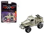 Stacey Davids 1941 Military 1/2 Ton 4x4 Pick Up Truck ""Sargeant Rock"" Light Green Metallic 1/64 Diecast Model Car by Greenlight for ACME