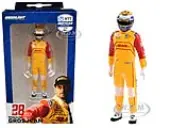 ""NTT IndyCar Series"" 28 Romain Grosjean Driver Figure ""DHL - Andretti Autosport"" for 1/18 Scale Models by Greenlight