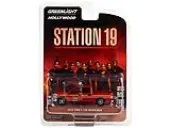 2018 Ford F-150 SuperCrew Red Seattle Fire Dept ""Station 19"" (2018) TV Series ""Hollywood Series"" Release 36 1/64 Diecast Model Car by Greenlight