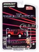 1983 Jeep CJ-7 Renegade Red with Sarah Connor Figure ""The Terminator"" (1984) Movie Limited Edition to 4600 pieces Worldwide 1/64 Diecast Model Car by