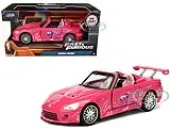 Sukis Honda S2000 Convertible Pink with Graphics ""Fast &amp; Furious"" Movie 1/32 Diecast Model Car by Jada