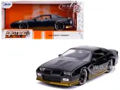 1985 Chevrolet Camaro Z28 Black Metallic with Gold Stripes ""Bigtime Muscle"" 1/24 Diecast Model Car by Jada