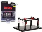 Adjustable Four-Post Lift ""Holley"" Black ""Four-Post Lifts"" Series 4 1/64 Diecast Model by Greenlight
