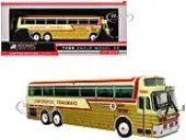 1969 Eagle Model 05 Coach Bus ""Golden Eagle - Continental Trailways"" Gold Metallic and Cream with Red Stripes Limited Edition to 504 pieces Worldwide