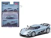 Koenigsegg Regera Light Blue Metallic ""Global64"" Series 1/64 Diecast Model by Tarmac Works