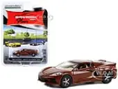 2022 Chevrolet Corvette C8 Stingray Coupe Caffeine Brown Metallic ""Showroom Floor"" Series 2 1/64 Diecast Model Car by Greenlight