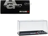 Collectible Display Show Case with Black Plastic Base ""Nismo"" for 1/18-1/24 Scale Model Cars by Autoart
