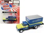1960 Ford Box Truck ""Goodyear"" Blue 1/87 (HO) Scale Model by Classic Metal Works