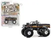 1985 GMC K3500 Sierra Classic Monster Truck Black ""Overtime"" ""Kings of Crunch"" Series 14 1/64 Diecast Model Car by Greenlight