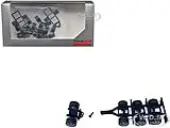 Lowboy Tri-Axle Booster with Integrated Rear Axle and Fenders (2 Sets) 1/87 (HO) Plastic Model by Promotex