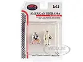 ""Race Day"" Two Diecast Figures Set 1 for 1/43 Scale Models by American Diorama