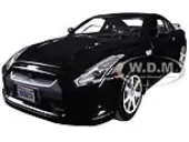 2008 Nissan GT-R R35 Gloss Black 1/24 Diecast Model Car by Motormax