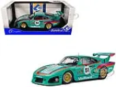 Porsche 935 K3 51 ""Kremer - Vaillant"" Green with Stripes and Graphics ""Competition"" Series 1/18 Diecast Model Car by Solido