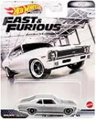1970 Chevrolet Nova SS Silver Metallic with Black Stripes ""Fast &amp; Furious"" Series Diecast Model Car by Hot Wheels