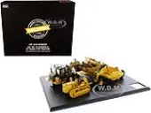 CAT Caterpillar 621K Tractor Scraper and CAT Caterpillar D7 Track-Type Tractor with No. 70 Scraper Set ""Evolution Series"" 1/50 Diecast Models by Diec