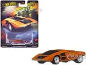Lancia Stratos Zero Concept Car Orange Metallic ""Hammer Drop"" Series Diecast Model Car by Hot Wheels