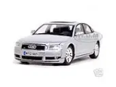2004 Audi A8 Silver 1/18 Diecast Model Car by Motormax